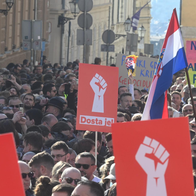 Prosvjed na Trgu svetog Marka