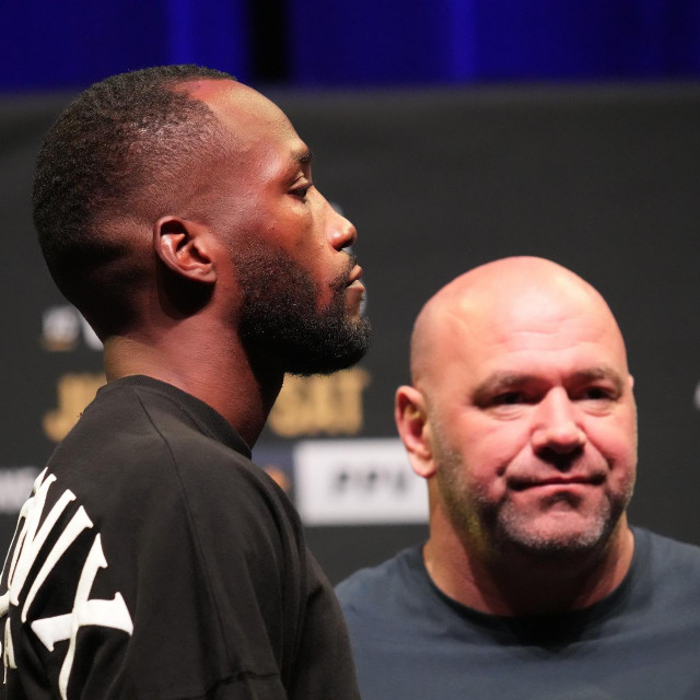 Dana White i Leon Edwards 