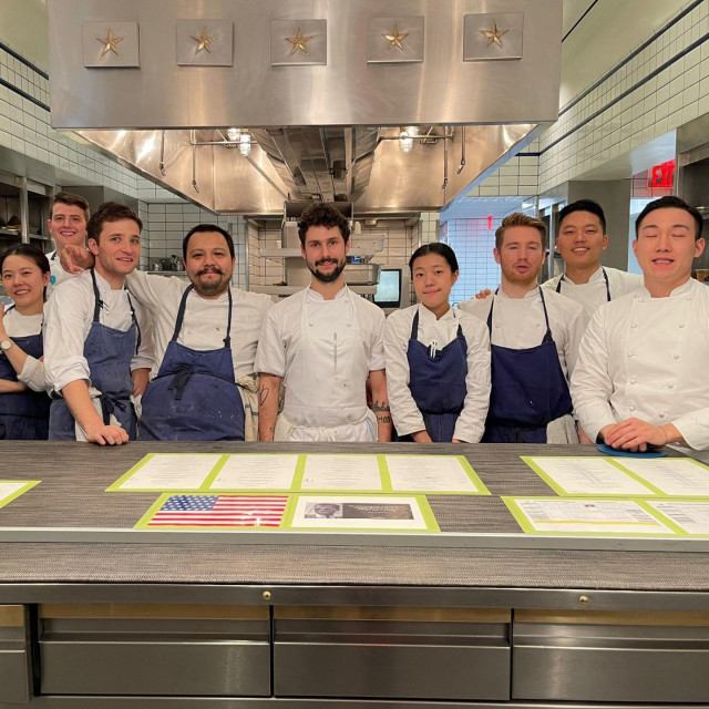 Matija Bogdan s timom restorana Per Se u New Yorku