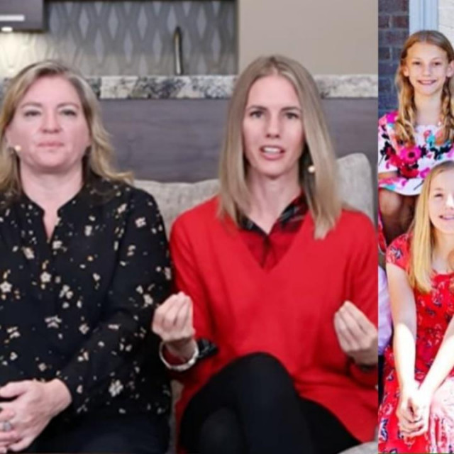 Ruby Franke i partnerica Jodi (lijevo) i njena djeca (fotografije s njenih društvenih mreža)