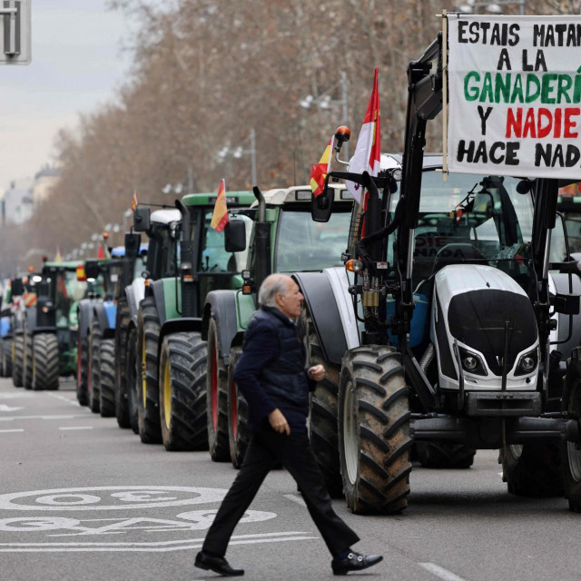 Prosvjed poljoprivrednika u Madridu