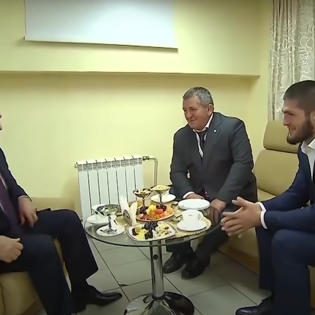Vladimir Putin, Abdulmanap i Khabib Nurmagomedov