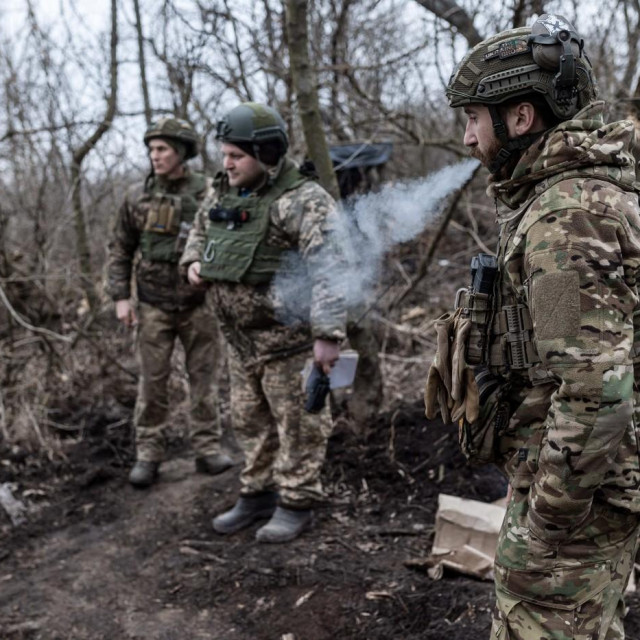 Ukrajinski vojnici kod Avdiivke