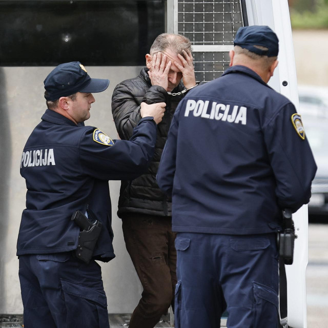 Damir Kosmač, privođenje na Županijski sud u Velikoj Gorici 2023. zbog pokušaja ubojstva muškarca