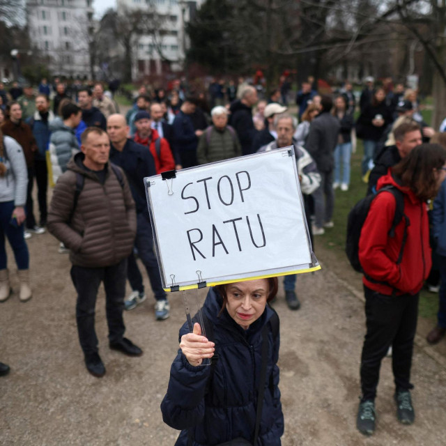 Prosvjed protiv rata u Ukrajini u Beogradu organiziran je na drugu obljetnicu početka ruska invazije