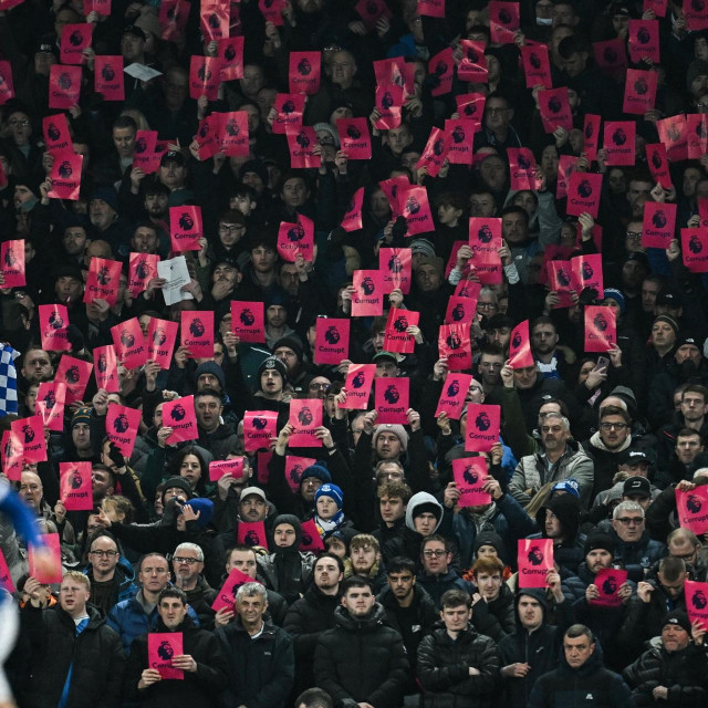 Reakcija navijača Evertona na zahtjeve Premier lige