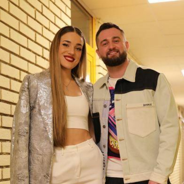 Matija u društvu splitske kolegice Lorene Bućan, koja je nastupila kao njegova gošća na koncertu za Valentinovo na Gripama