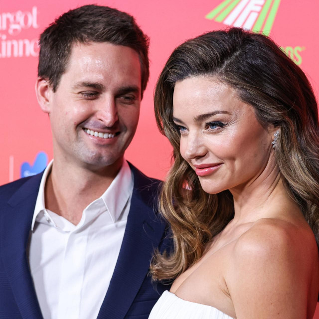 Mandatory Credit: Photo by Image Press Agency/NurPhoto/Shutterstock (13745959eo)
American businessman, co-founder and CEO of Snap Inc. Evan Spiegel and wife/Australian model and businesswoman Miranda Kerr arrive at the G‘Day USA Arts Gala 2023 held at the Skirball Cultural Center on January 28, 2023 in Los Angeles, California, United States.
G‘Day USA Arts Gala 2023, Skirball Cultural Center, Los Angeles, California, United States - 28 Jan 2023