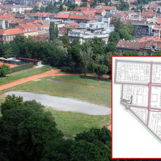 Igralište u Klaićevoj ispod kojega će biti izgrađena garaža