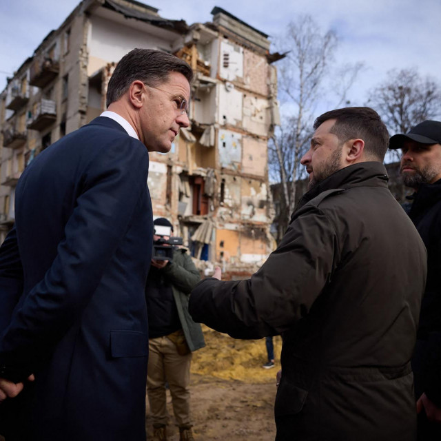Mark Rutte i Volodimir Zelenski