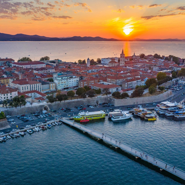 Zadar, zalazak sunca