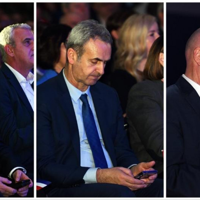 Andrej Plenković, Krunoslav Katičić i Zoltan Kabok na mobitelima
