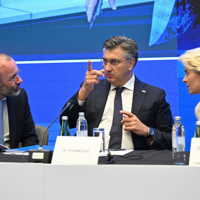 Andrej Plenković, Ursula von der Leyen i Manfred Weber