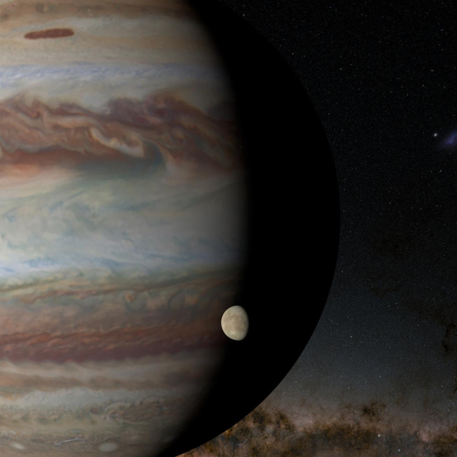 Jupiter i njegov mjesec Europa