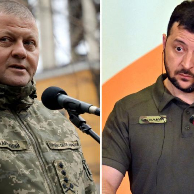 Valerij Zalužni i Volodmir Zelenski