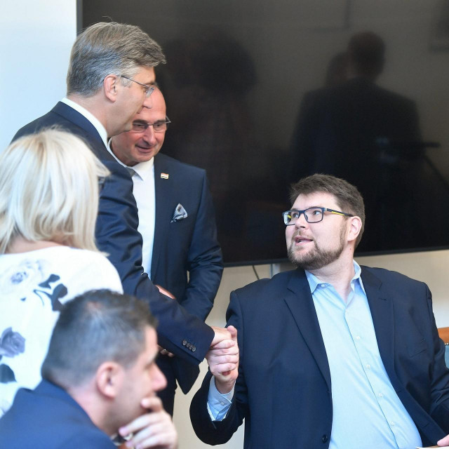 Andrej Plenković i Peđa Grbin