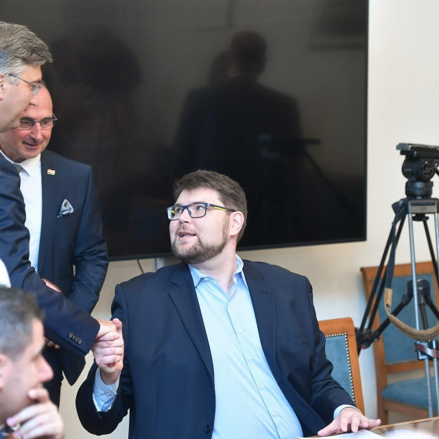 Andrej Plenković i Peđa Grbin