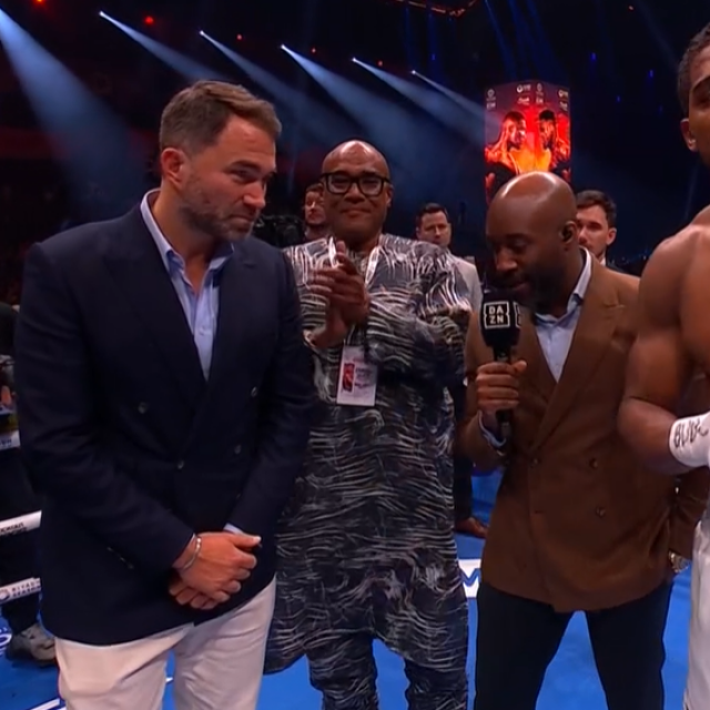 Eddie Hearn (lijevo) i Anthony Joshua (desno)