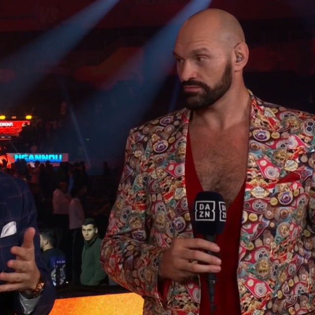 Ariel Helwani (lijevo) i Tyson Fury (desno)