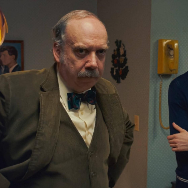 Dominic Sessa i Paul Giamatti, film ”The Holdovers”