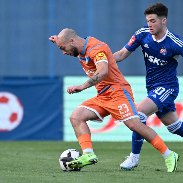 Marin Pilj tijekom utakmice s Dinamom