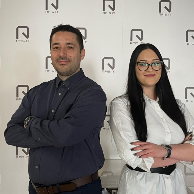 Polaznici APIS IT Akademije: Zvjezdan Marić i Valentina Maruševec