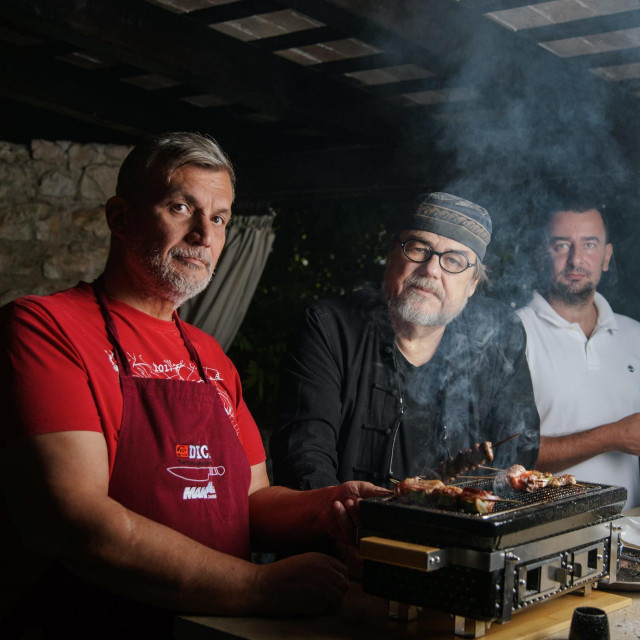 Zoran Šimunić Šime s Fedorom Džamonjom u Vrsaru