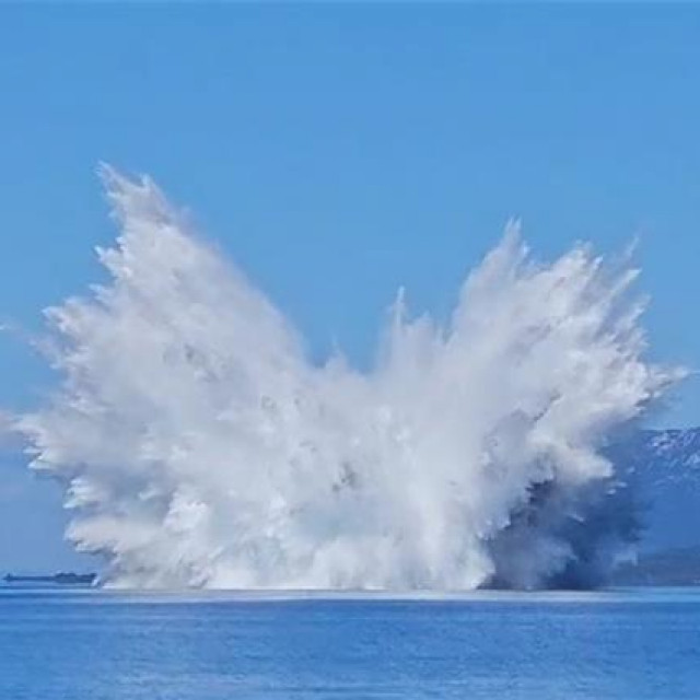 Detonacija mine kod Malog Lošinja