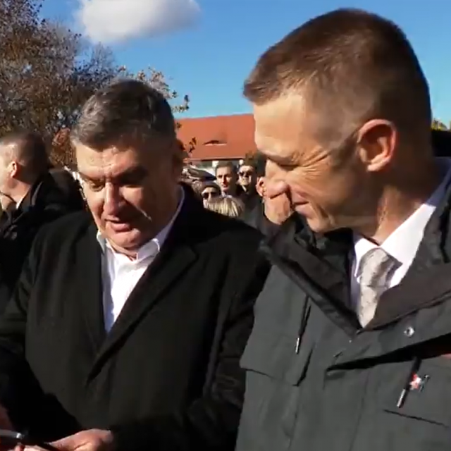 Predsjednik RH Zoran Milanović i lider Domovinskog pokreta Ivan Penava 