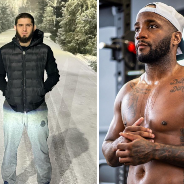 Islam Makhachev (lijevo) | Leon Edwards (desno)