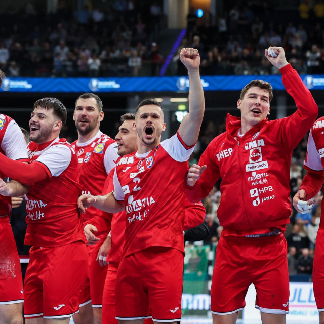 Slavlje hrvatskih rukometaša
