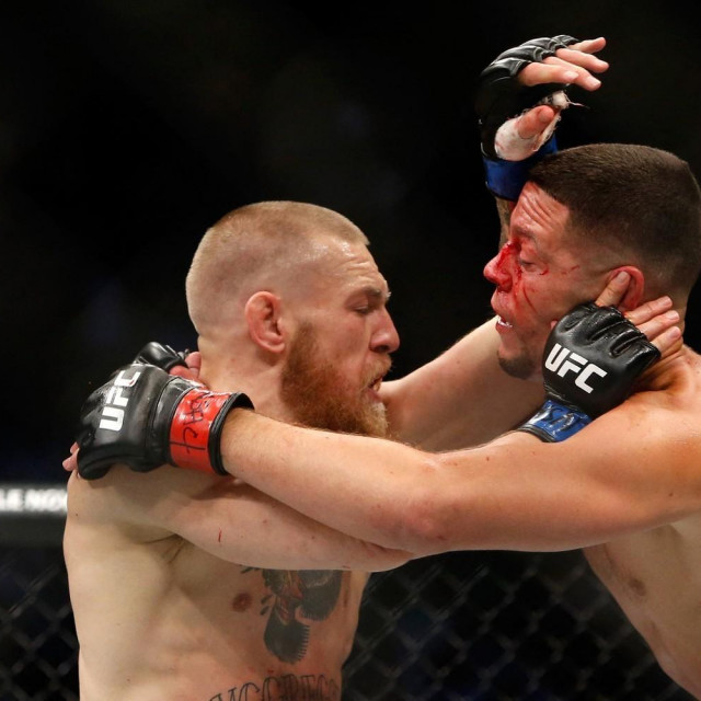 Conor McGregor (lijevo) i Nate Diaz (desno)