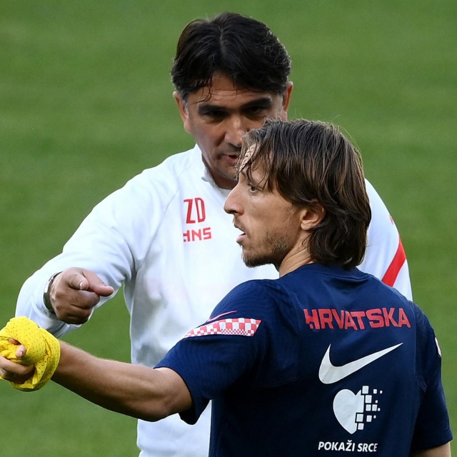 Luka Modrić i Zlatko Dalić
