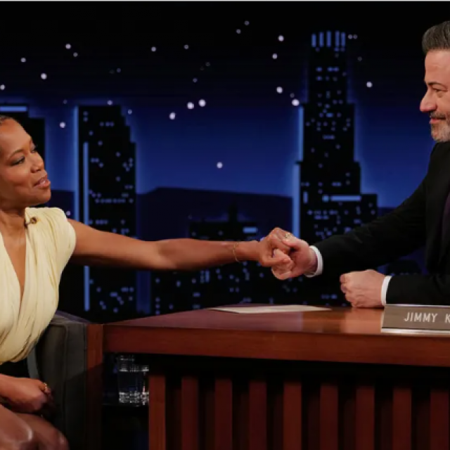 Regina King i Jimmy Kimmel