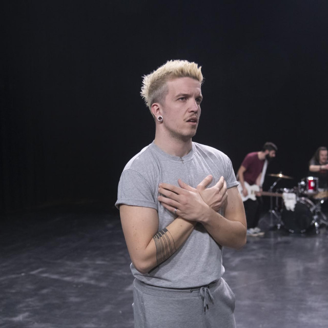 Prva scenska proba Baby Lasagne za Eurosong