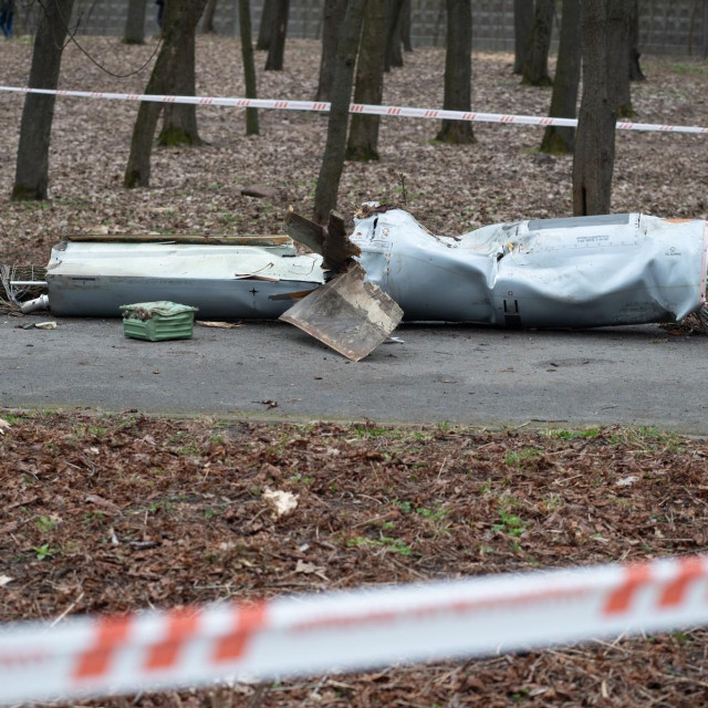 Ruski projektil koji je pao noćas u Kijevu