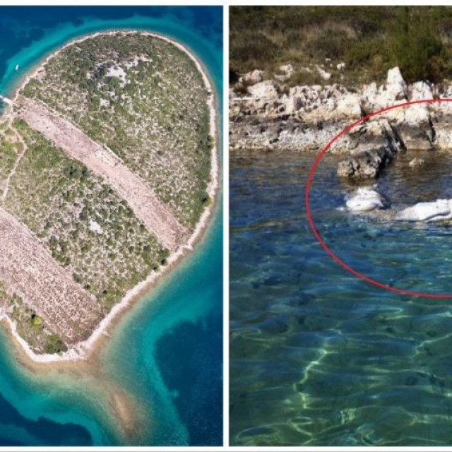 Galešnjak/ devastacija obale svjetski poznatog otoka