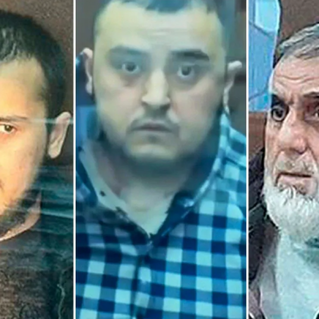 Dilovar Islomov (lijevo), Aminchon Islomov (sredina) i Isroil Islomov (desno)