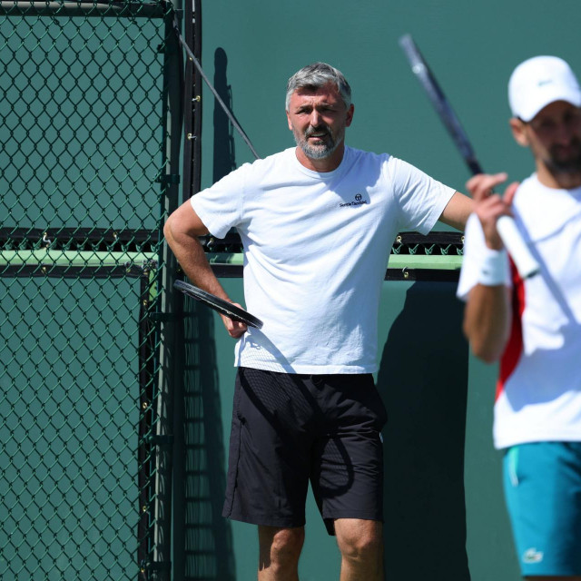 Goran Ivanišević i Novak Đoković