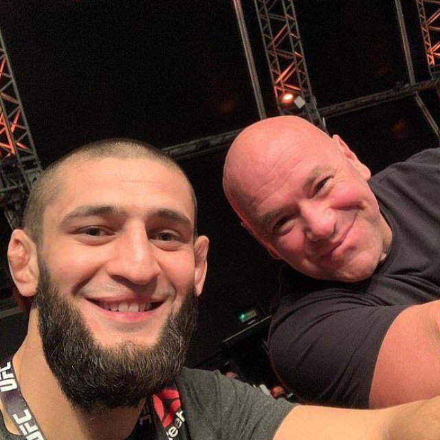 Khamzat Chimaev i Dana White