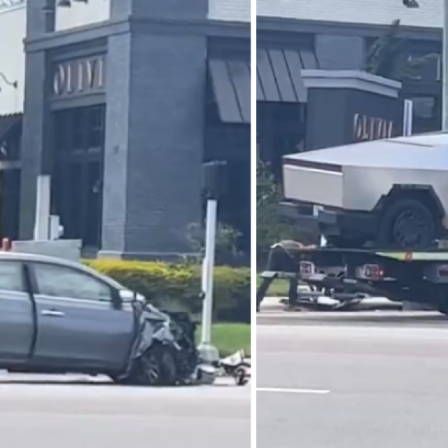 Sudar Cybertruck i Nissan