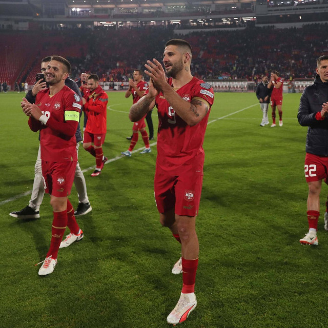 Aleksandar Mitrović i reprezentativci Srbije