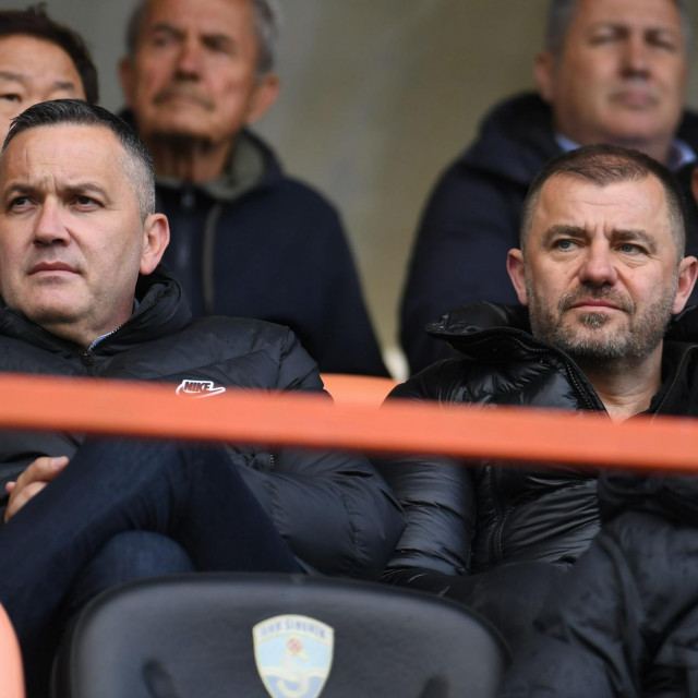 Predsjednik HNS-a Marijan Kustić i Željko Karajica