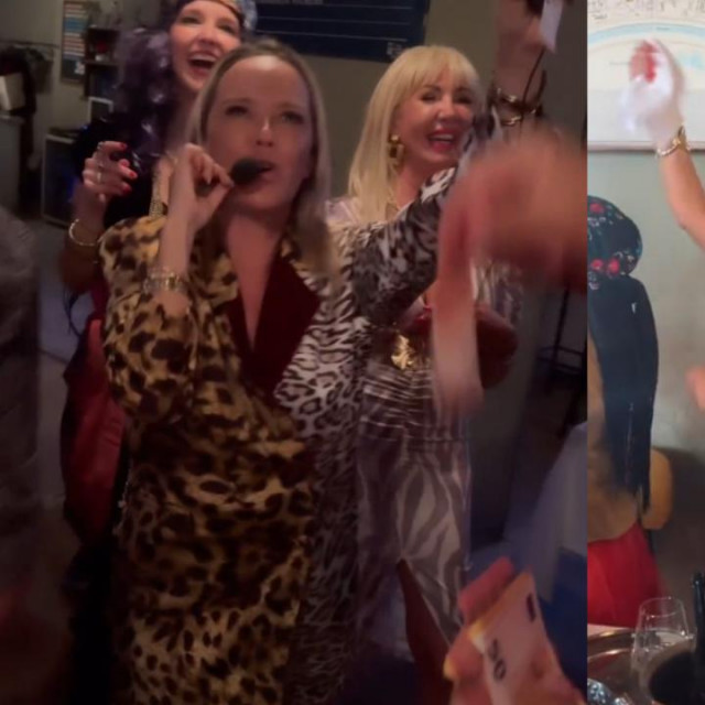 Maja Šuput na zabavi