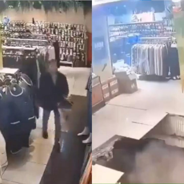 Urušavanje poda u trgovačkom centru u Kini