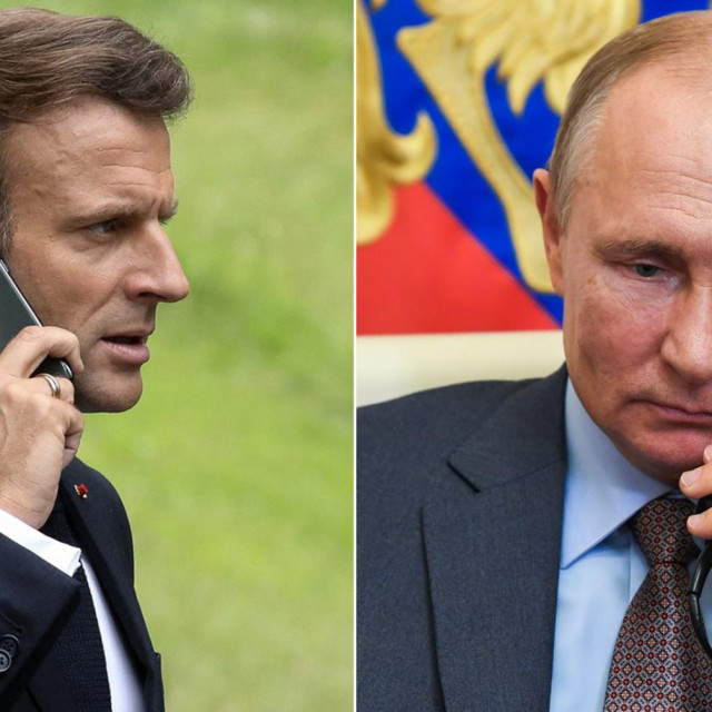 Emmanuel Macron i Vladimir Putin