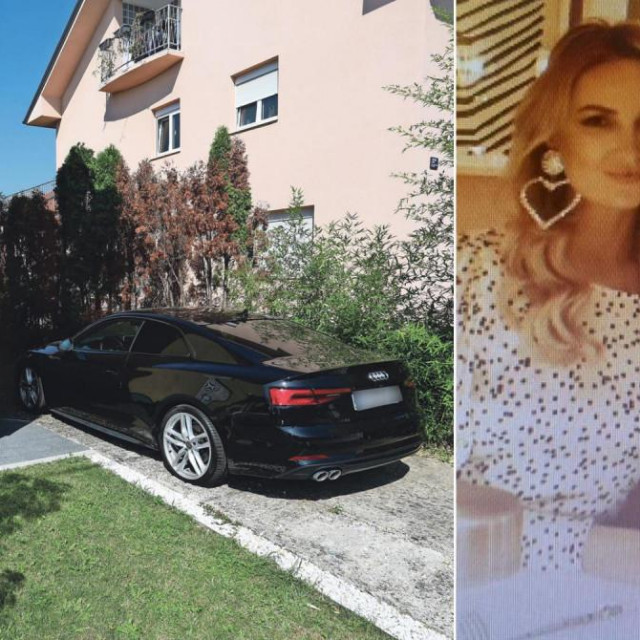 Luka Grga i Adriana Matak; unajmljena kuća u elitnom dijelu Zagreba u kojoj su živjeli; policija je zapečatila ulaz u dvorište u kojem je parkiran Audi A5 S line koji su koristili