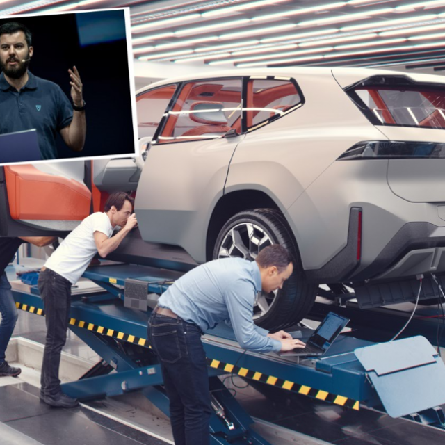 BMW Neue klasse, ilustracija, Mate Rimac