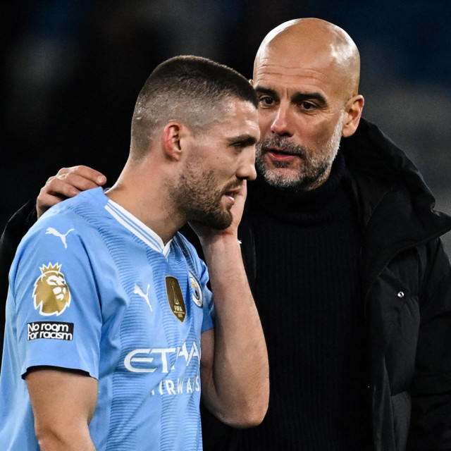 Mateo Kovačić i Josep Guardiola