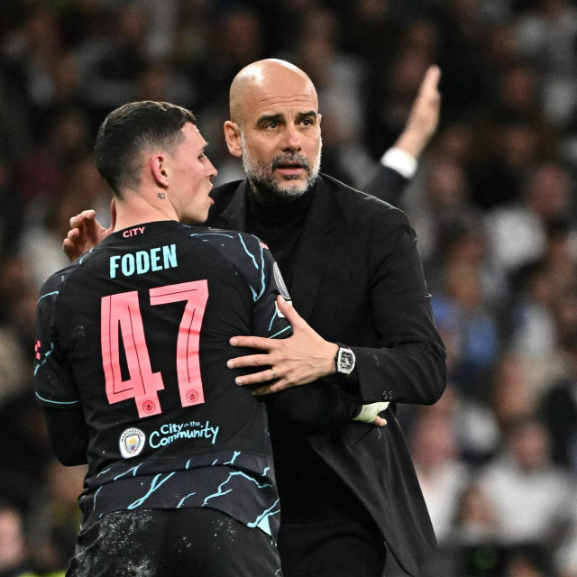 Pep Guardiola i Phil Foden